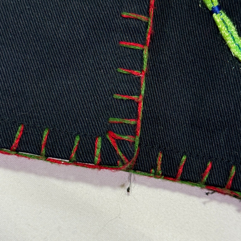 Vintage New Directions Christmas Tree‎ Embroidered Button Down Holiday Jacket - Picture 7 of 8